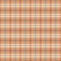 Tartan plaid pattern with texture and warm color. vector