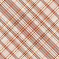 Tartan plaid pattern with texture and warm color. vector