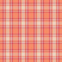 Tartan plaid pattern with texture and warm color. vector