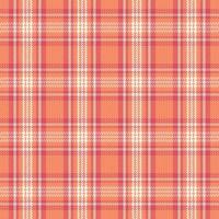 Tartan plaid pattern with texture and warm color. vector