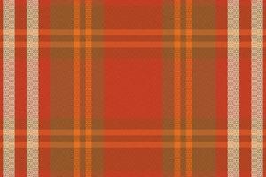 Tartan plaid pattern with texture and warm color. vector