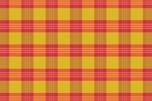 Tartan plaid pattern with texture and warm color. vector