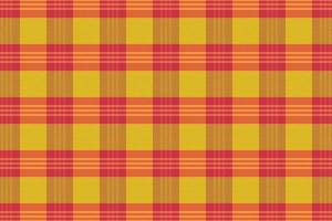 Tartan plaid pattern with texture and warm color. vector