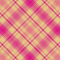 Tartan plaid pattern with texture and warm color. vector