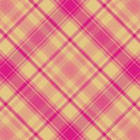 Tartan plaid pattern with texture and warm color. vector