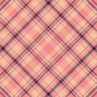 Tartan plaid pattern with texture and warm color. vector