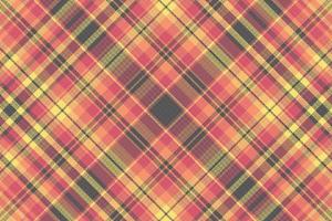 Tartan plaid pattern with texture and warm color. vector