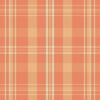 Tartan plaid pattern with texture and warm color. vector