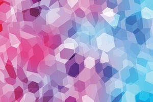 Abstract gradient hexagon polygon background. vector