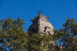 Buildings' facades of great architectural interest in the city of Barcelona - Spain photo