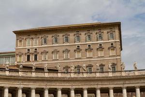 Buildings in Vatican, the Holy See within Rome, Italy. Part of Saint Peter's Basilica. photo