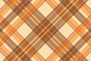 Tartan plaid pattern with texture and warm color. vector