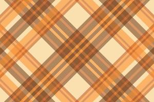 Tartan plaid pattern with texture and warm color. vector