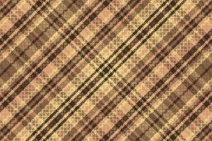 Tartan plaid pattern with texture and warm color. vector