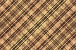 Tartan plaid pattern with texture and warm color. vector