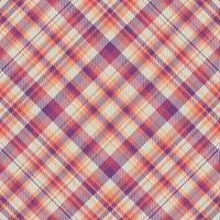 Tartan plaid pattern with texture and warm color. vector