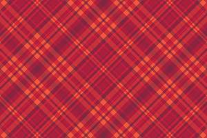 Tartan plaid pattern with texture and warm color. vector