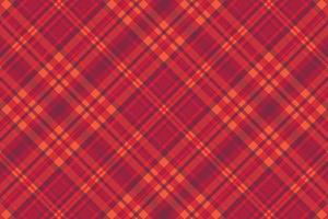 Tartan plaid pattern with texture and warm color. vector