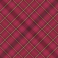 Tartan plaid pattern with texture and warm color. vector