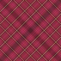 Tartan plaid pattern with texture and warm color. vector