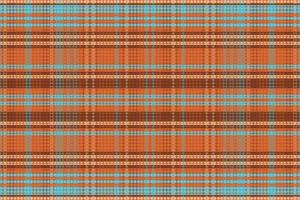 Tartan plaid pattern with texture and warm color. vector