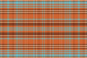 Tartan plaid pattern with texture and warm color. vector