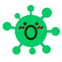 simple corona virus icon gasping vector