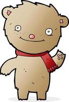 cartoon cute teddy bear vector