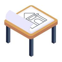 Get an amazing isometric icon of prototype vector