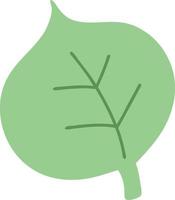 simple cartoon leaf vector