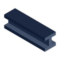 An isometric vector design of steel beam