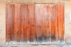 Old wooden door for background use photo