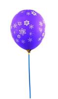 Purple balloons for party decorations. Christmas and New Year with clipping path photo
