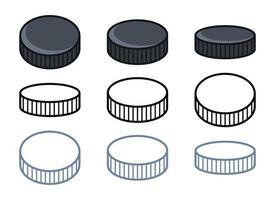 Hockey puck vector design illustration isolated on white background