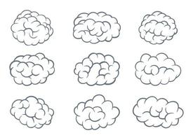 Brain cartoon icon vector design illustration isolated on background