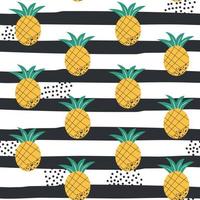 Vector seamless summer pattern with pineapples