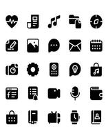 conjunto de iconos de pantalla de inicio 30 aislado sobre fondo blanco vector