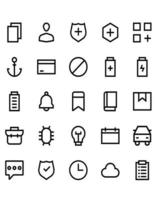 User Interface 2 Icon Set 30 isolated on white background vector