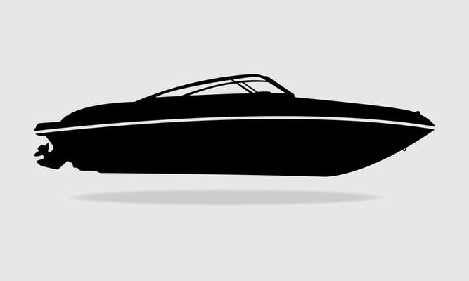 Speed boat line icon Royalty Free Vector Image