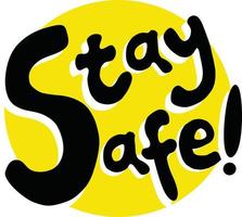 Stay safe logo vector