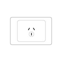 Power plug Socket Outlet type I, vector