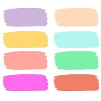 Pastel Paint Brush Design vector