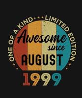 May 1998 Vintage One Of A Kind Awesome Since 24 Years Birthday Gift vector