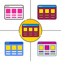 software in flat design style vector