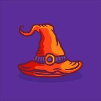 halloween witch hat Vector And Icon  Art illustration