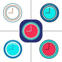 time management in flat design style vector