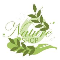 nature logo green leaf element. botanical vector isolated on a white background