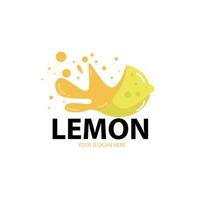 Half of a lemon, juicy fruit slices in 3d illustration of realistic lemon juice splash. vector