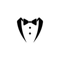 Tuxedo Gentleman Flat vector Icon design template.