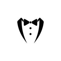 Tuxedo Gentleman Flat vector Icon design template.